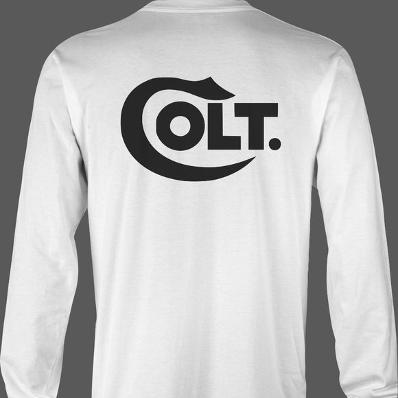 COLT Firearms Long Sleeve T-Shirt -1911 45 pistol gun rifle python peacemaker - Picture 5 of 6